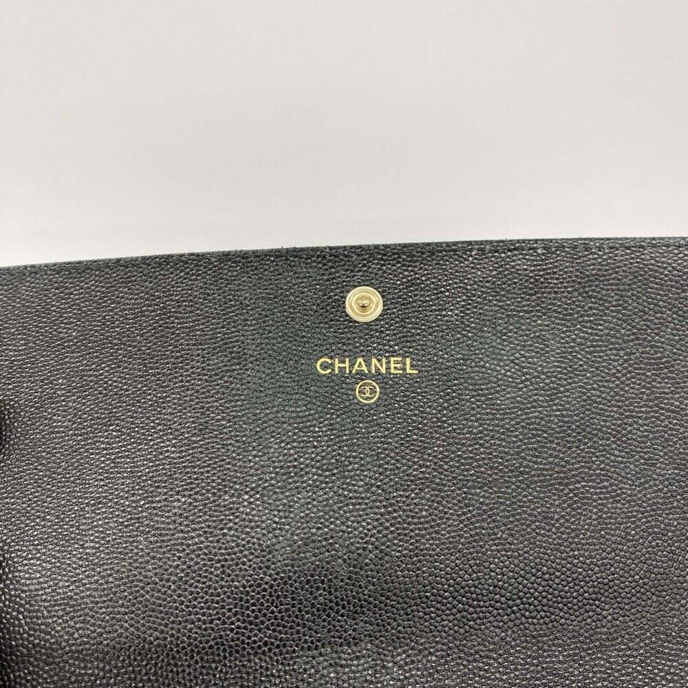 CHANEL Black Caviar Leather Wallet - Picture 4 of 9